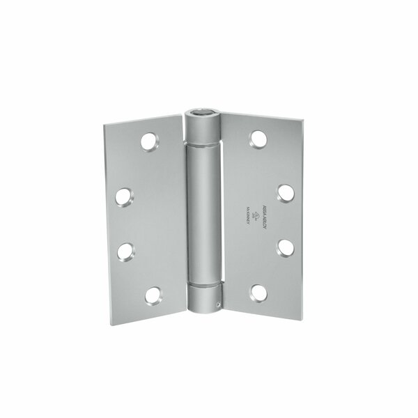 Mckinney Hinges McKinney 4inx4in Square Corner Steel Single Acting Standard Weight Full Mortise Spring Hinge # 1502426D